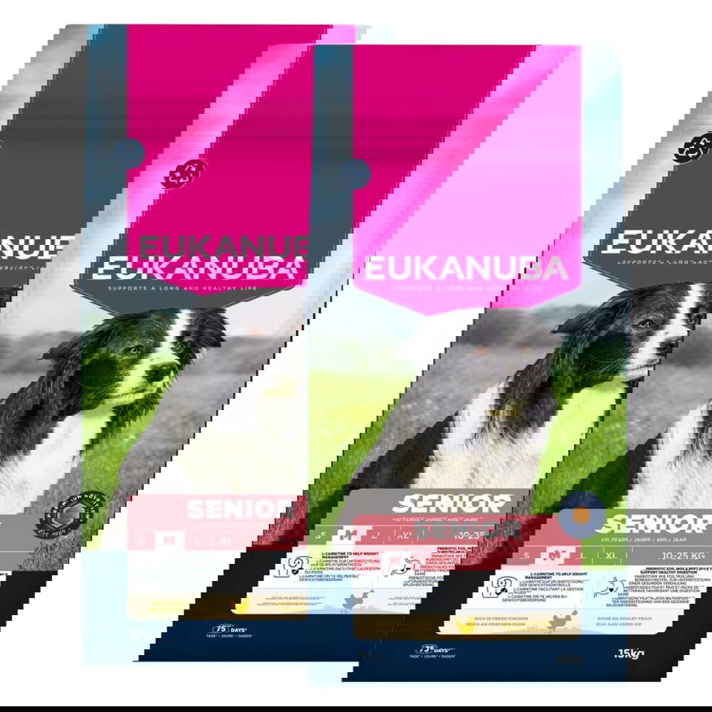 Eukanuba Dog Senior Medium 2 x 15kg