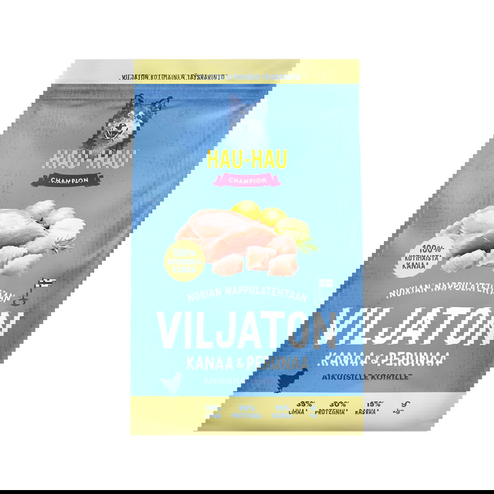 Hau-Hau Champion Viljaton Kanaa ja Perunaa 9 kg