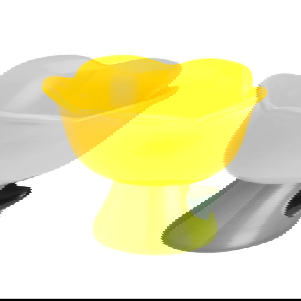 Korotettu keraaminen kuppi Little&Bigger Blossom keltainen