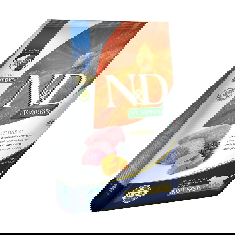 Farmina N&D Pumpkin Cat Lamb&Blue Neutered 5kg