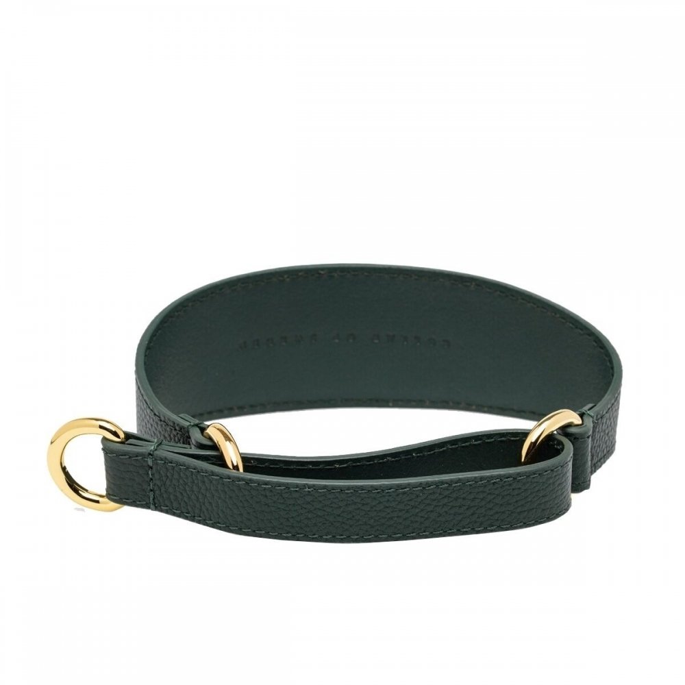 Collar of Sweden martingaalipanta leveä, tummanvihreä (M)