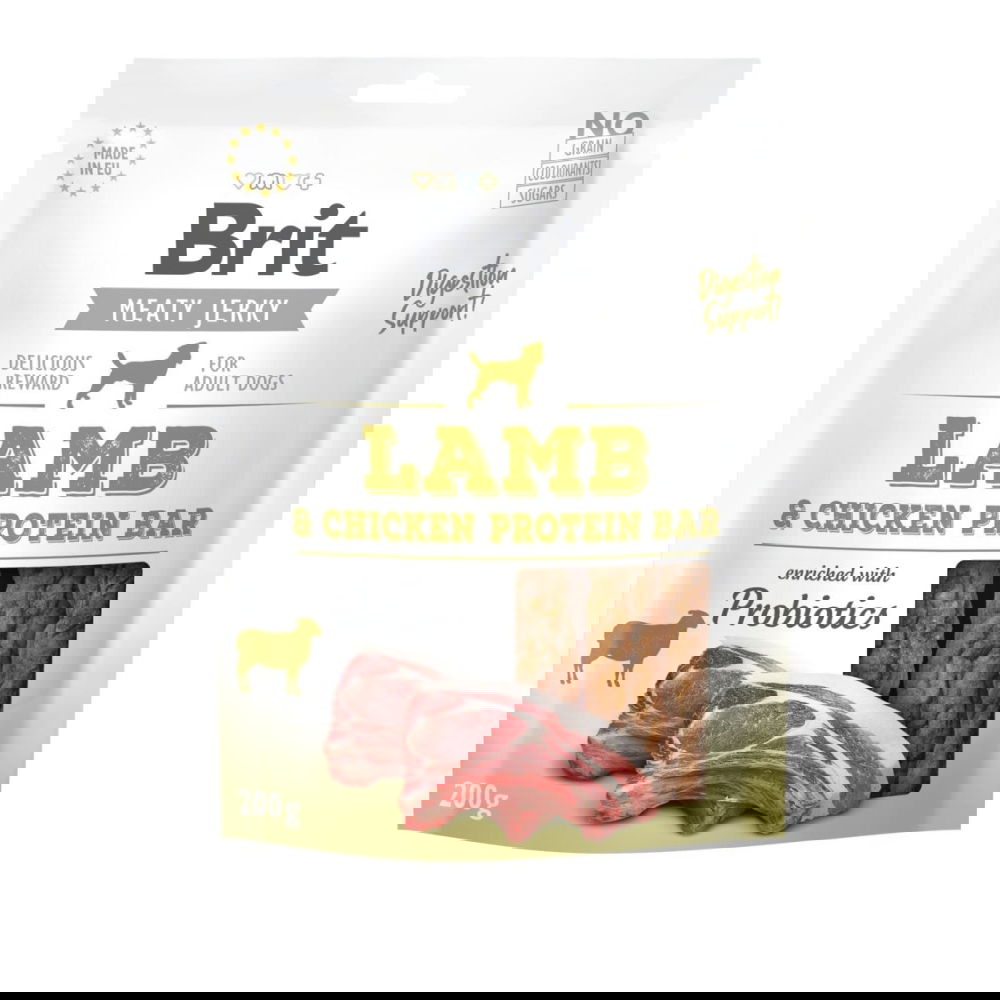 Brit Care Jerky Protein Bar lammas (200 g)