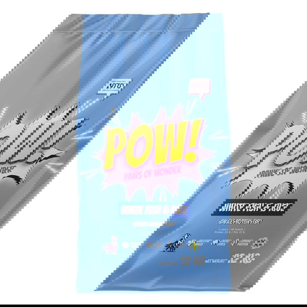 POW! Dog Adult White Fish & Rice (12 kg)