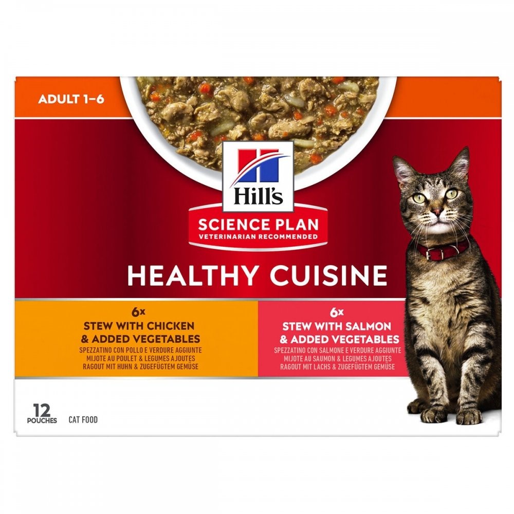 Hill&apos;s Science Plan Feline Adult Healthy Cuisine Chicken & Salmon 12x80 g