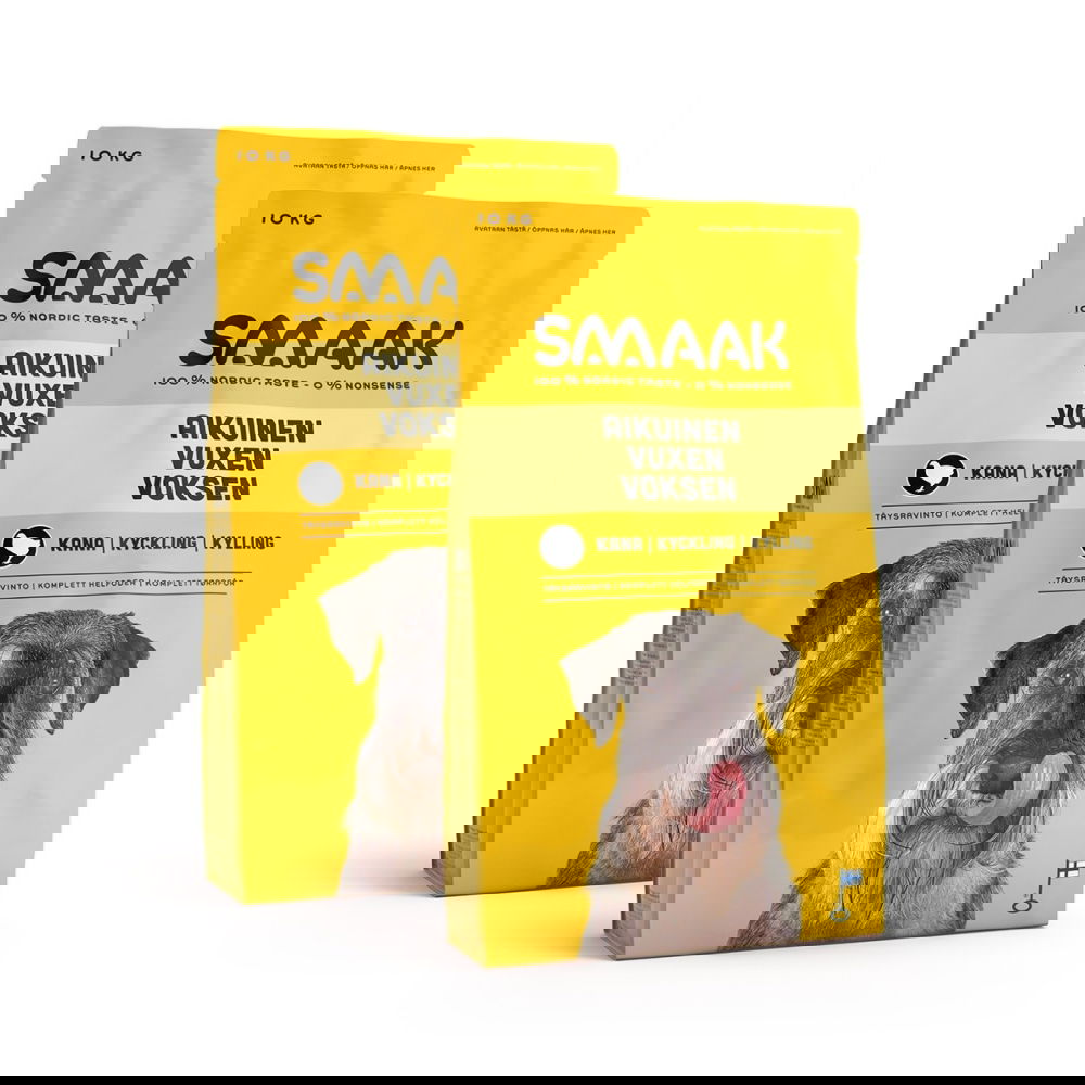 SMAAK kana aikuiselle koiralle 2 x 10 kg