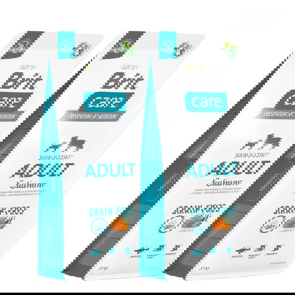Brit Care Dog Adult Grain Free Salmon 2x12 kg