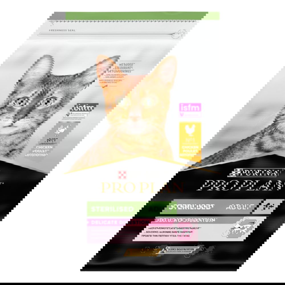 Purina Pro Plan Sterilised Adult 1+ Delicate Digestion kana (10 kg)