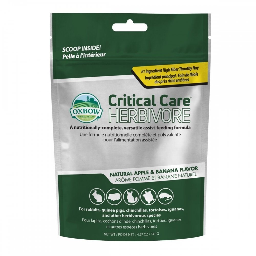 Oxbow Critical Care Herbivore, omena/banaani (140 g)