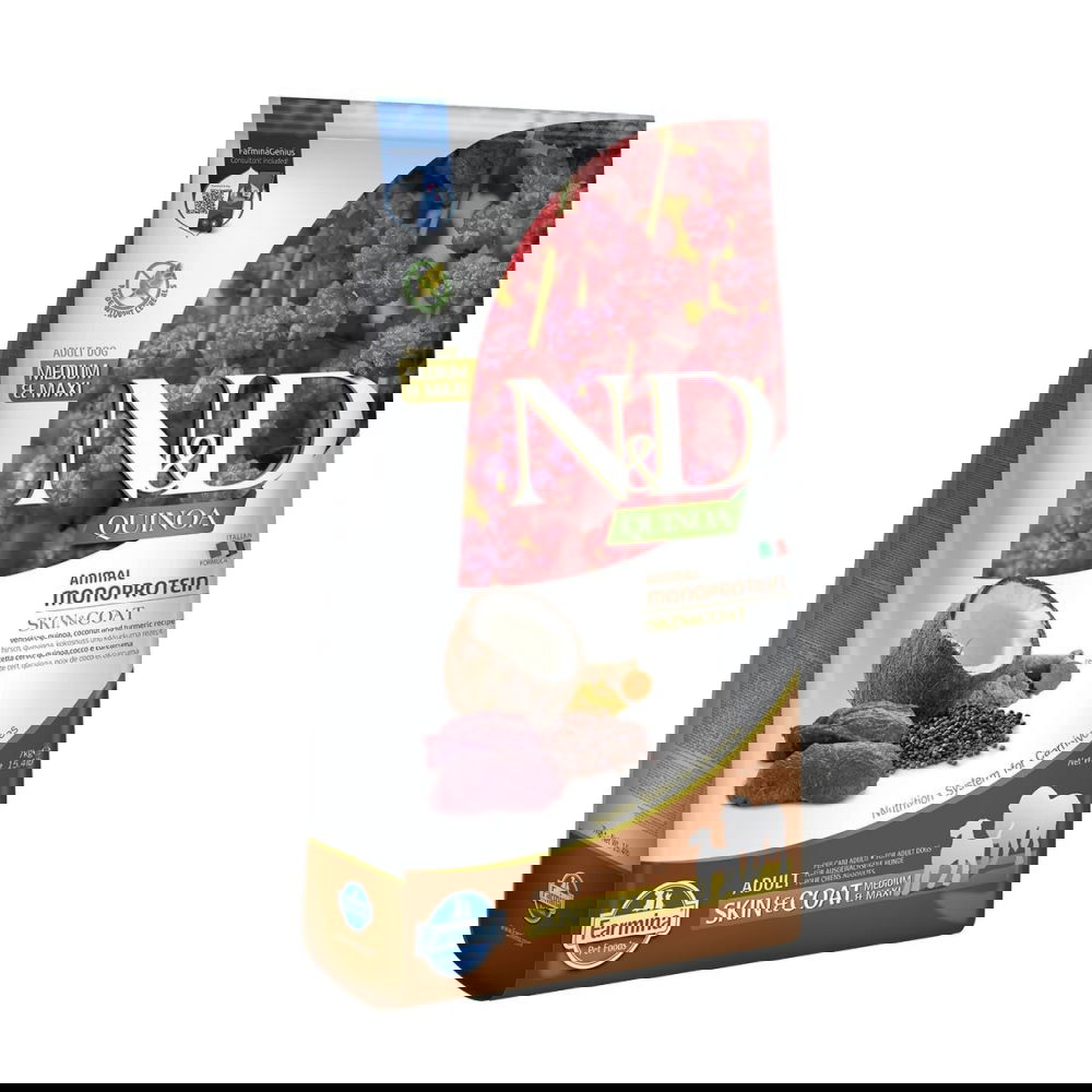 Farmina N&D Quinoa Dog Skin&Coat Venison (2,5 kg)