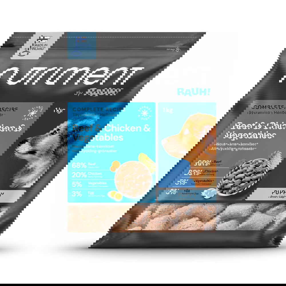 Nutriment by RAUH! Nauta-kana-kasvispullat pennuille 1 kg