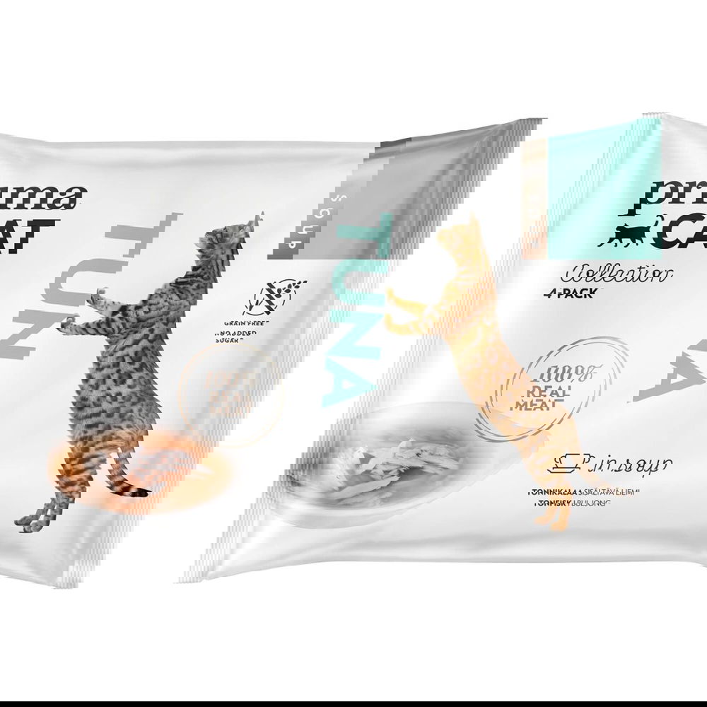 PrimaCat Tonnikalaa liemessä (4 x 40 gram)