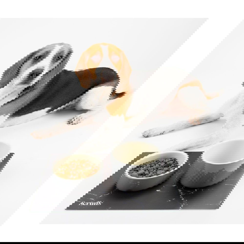 Ruokakupinalusta Scruffs marmorikuvio