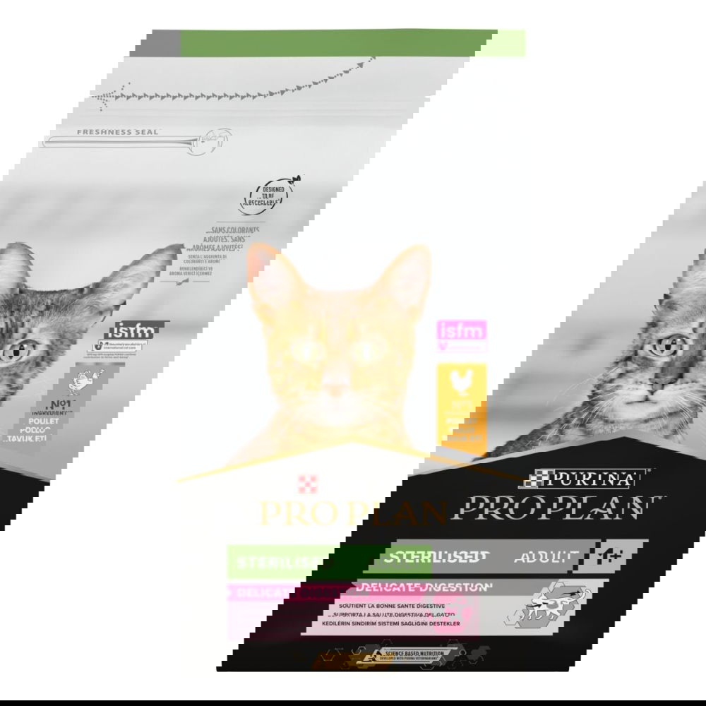 Purina Pro Plan Sterilised Adult 1+ Delicate Digestion kana (1,5 kg)