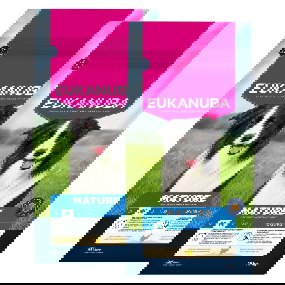 Eukanuba Dog Mature Medium 2 x 15kg