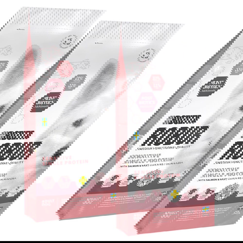 Bozita Robur Adult Sensitive Single Salmon 2x12 kg