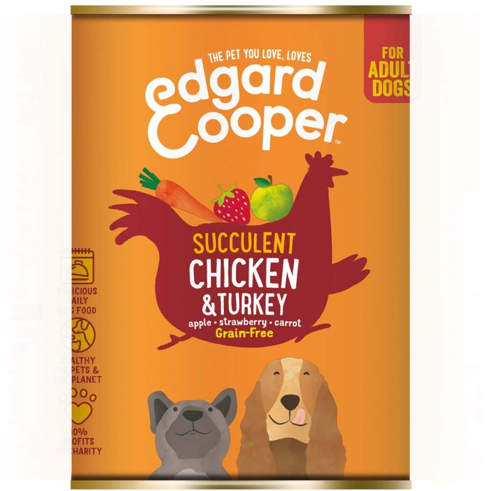 Edgard & Cooper Dog Adult Chicken & Turkey 400 g