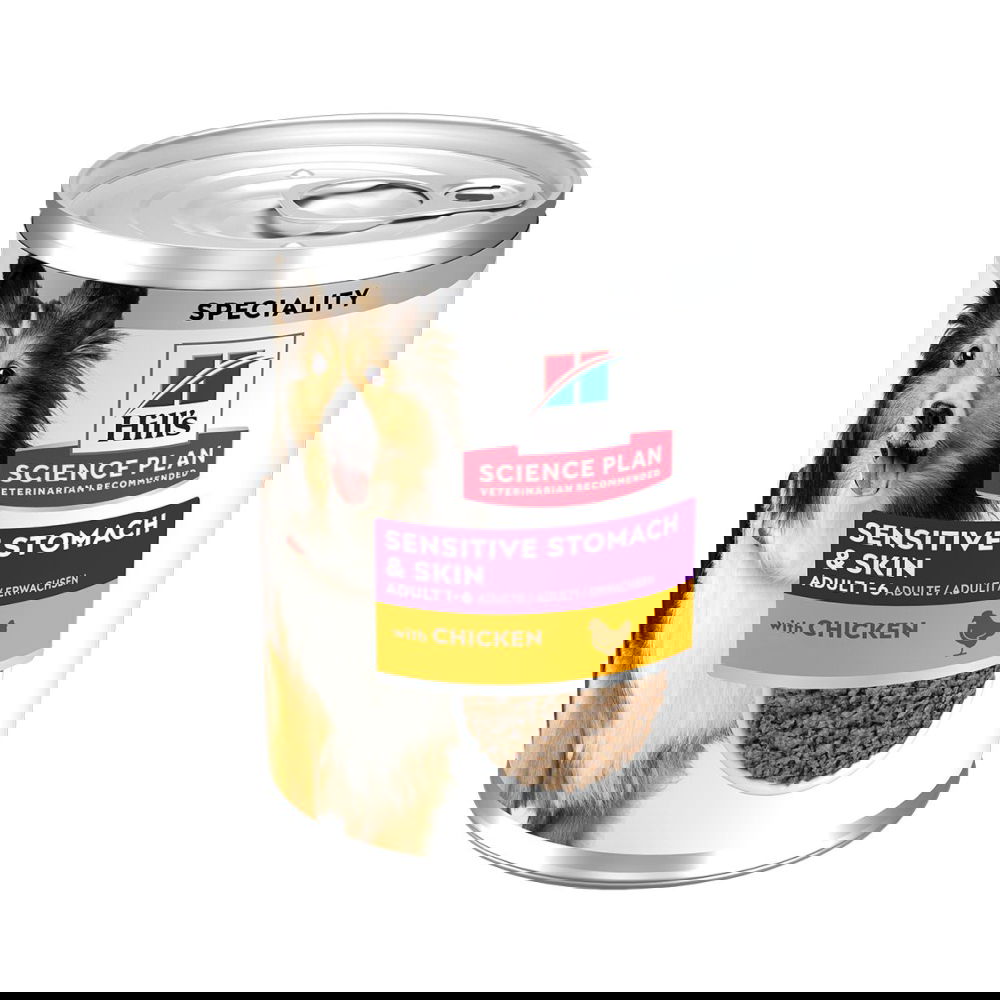 Hill's Science Plan Dog Sensitive Stomach & Skin Chicken & Vegetables 370g