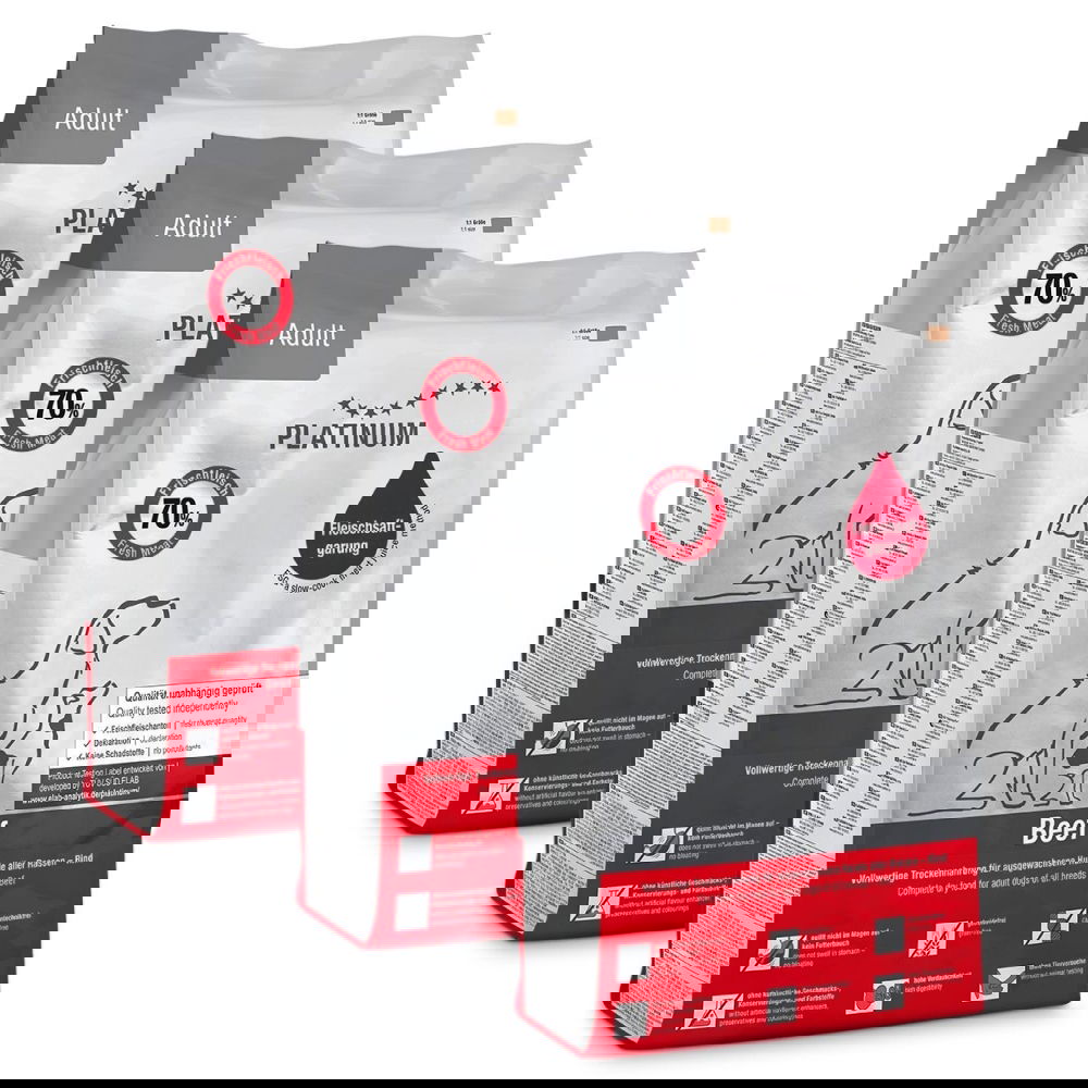 Platinum Adult nauta & peruna 3x5kg