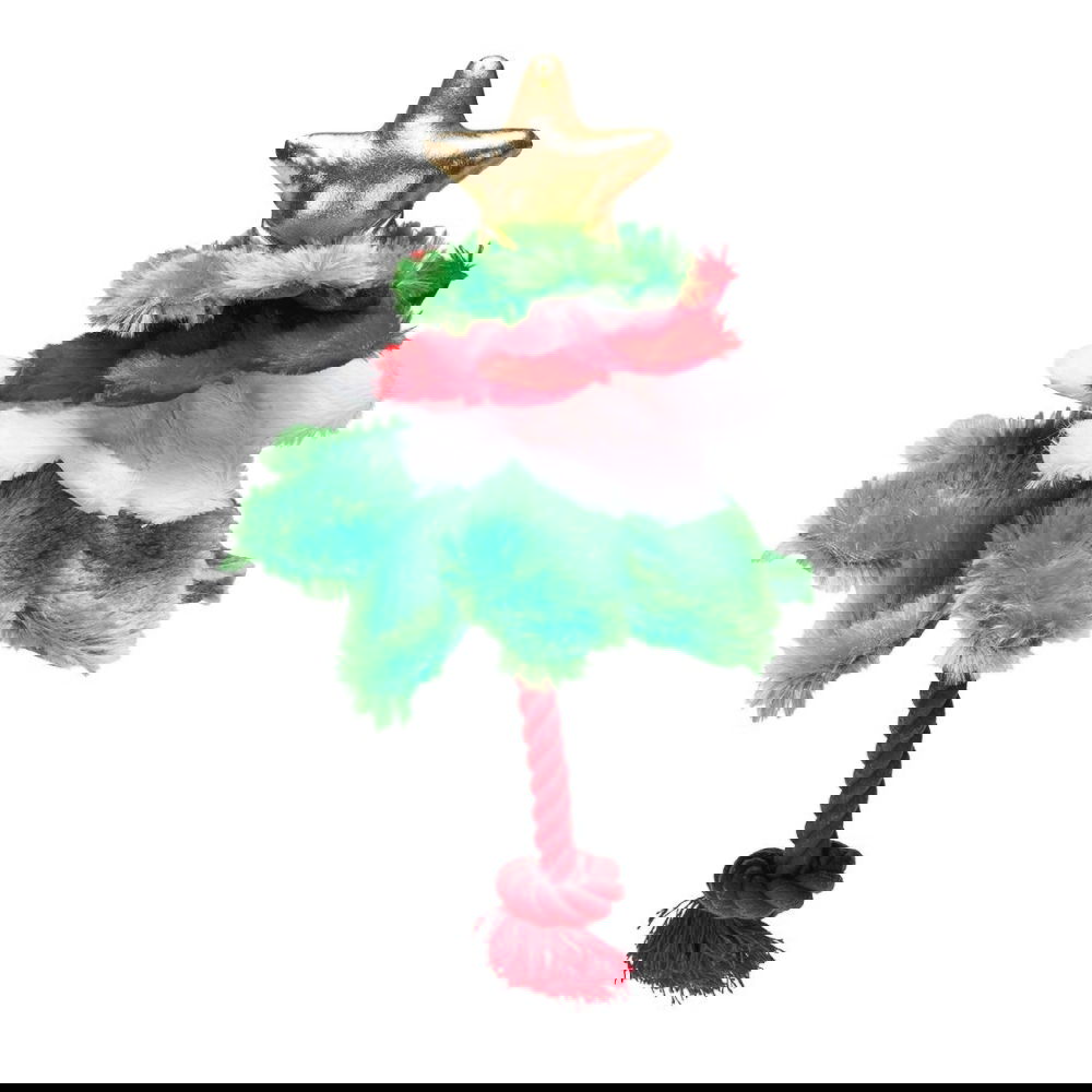 Beeztees Xmas Tree rope toy