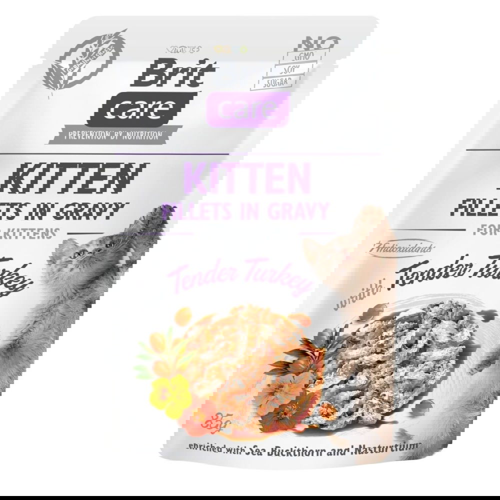 Brit Care Cat Kitten kalkkuna kastikkeessa 85 g
