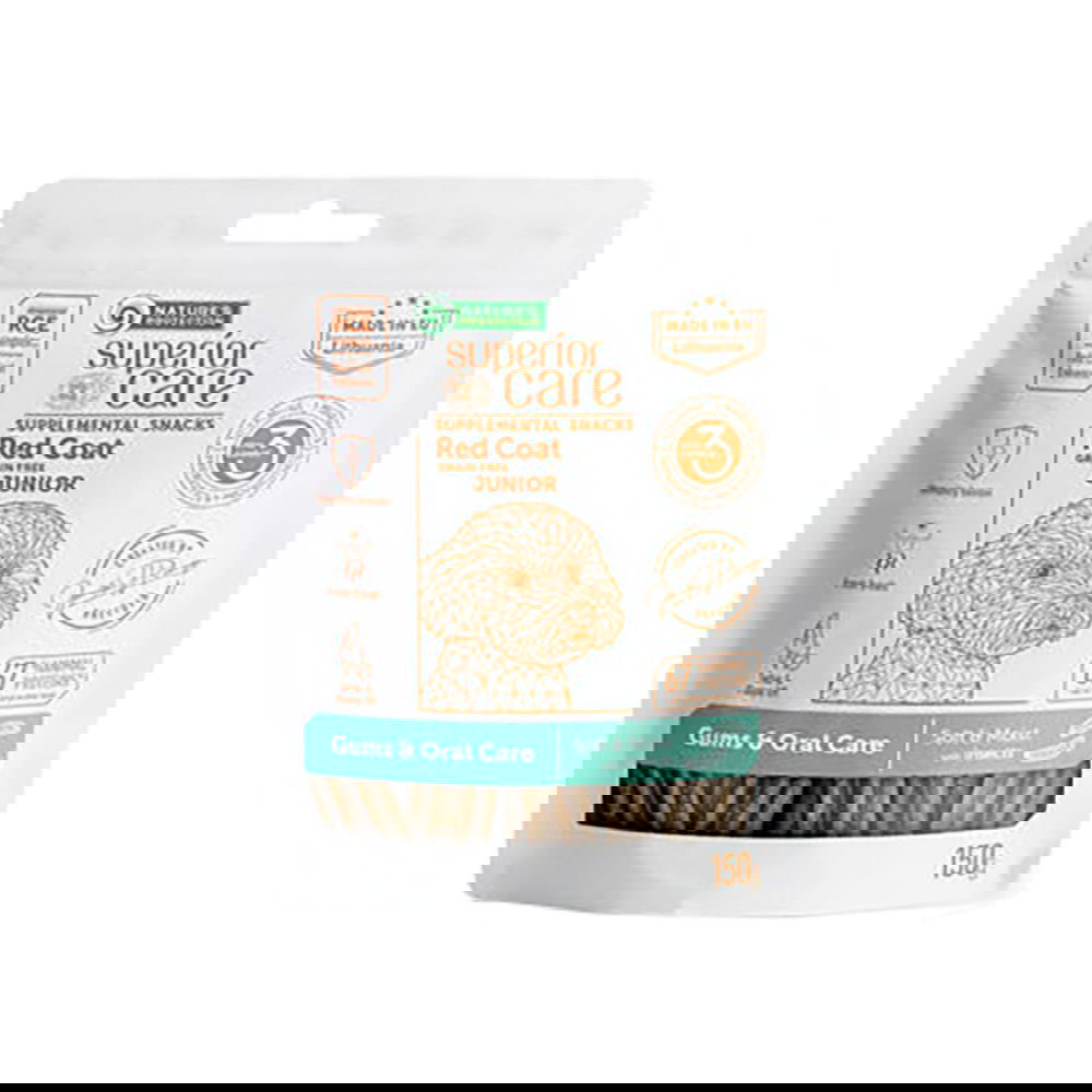 Nature&apos;s Protection Superior Care Red Coat Oral Care -viljaton koiran herkku 150 g