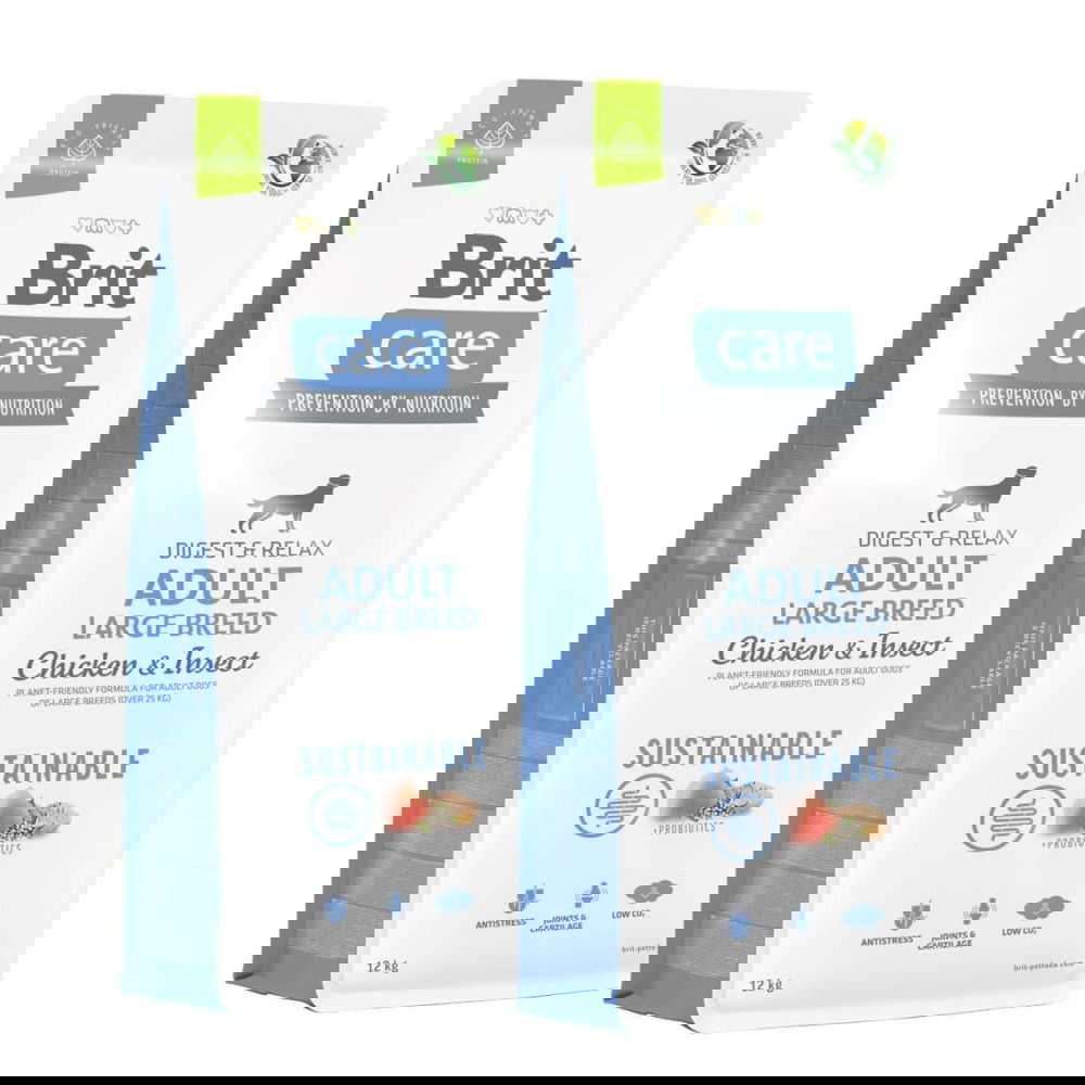 Brit Care Dog Adult Large Breed Sustainable Chicken & Insect 2x12 kg