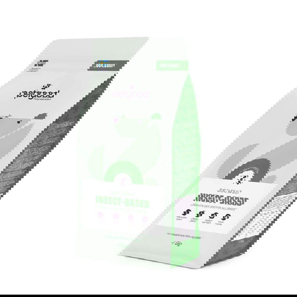 Petgood hyönteispohjainen premiumruoka aikuiselle koiralle (5 kg)