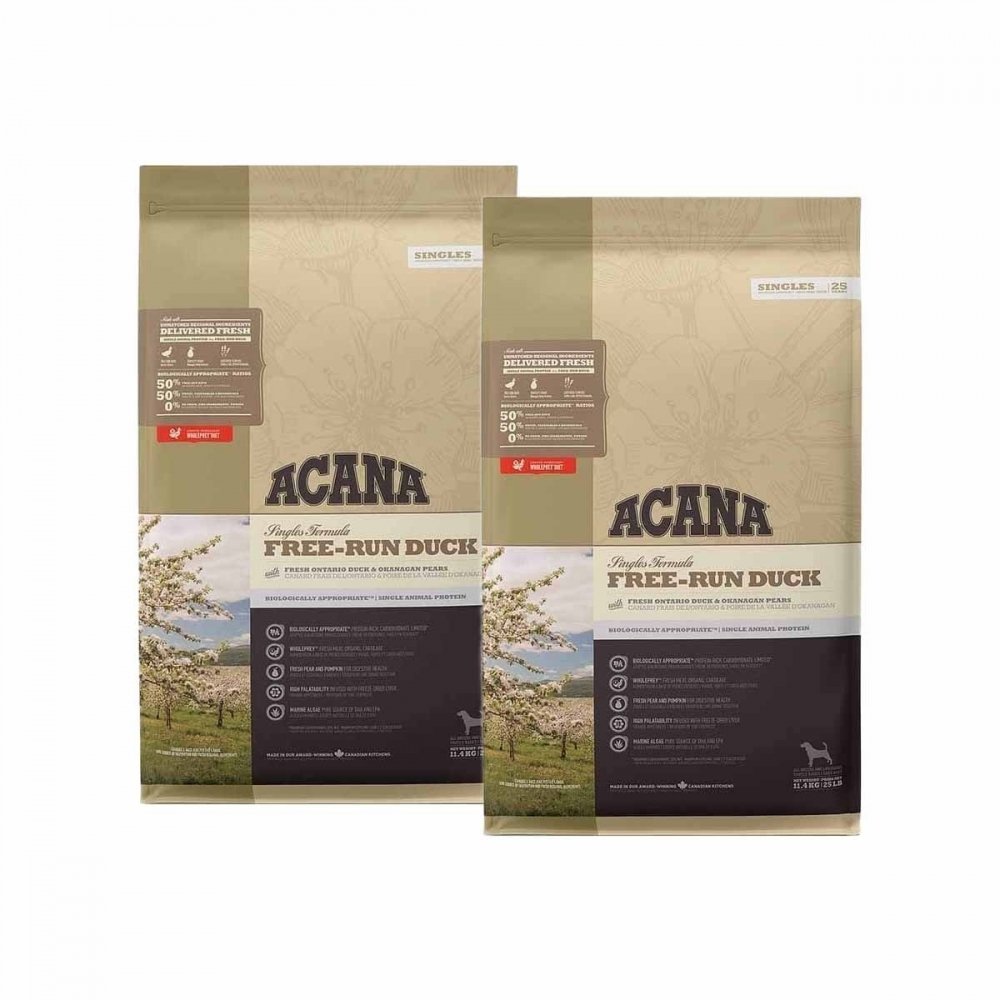 Acana Singles Free-Run Duck 2 x 11,4 kg