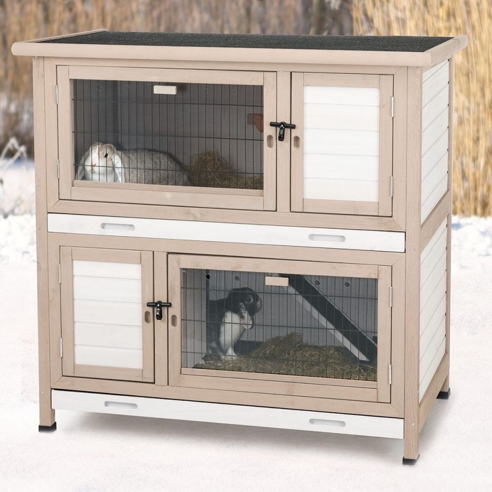 Trixie Natura kanin ulkohäkki 116cm, eristetty (Harmaa)