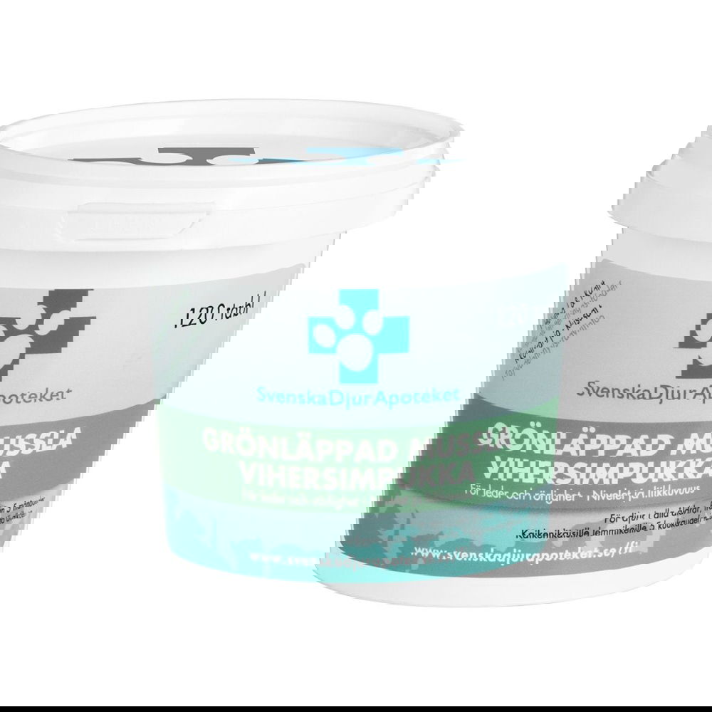 Svenska Djurapoteket Viherhuulisimpukka (120 tab)