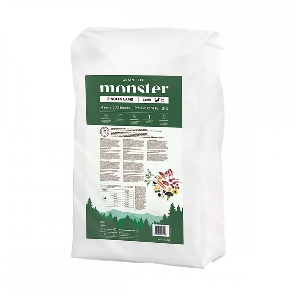 Monster Grain Free Singles Lammas (17 kg)