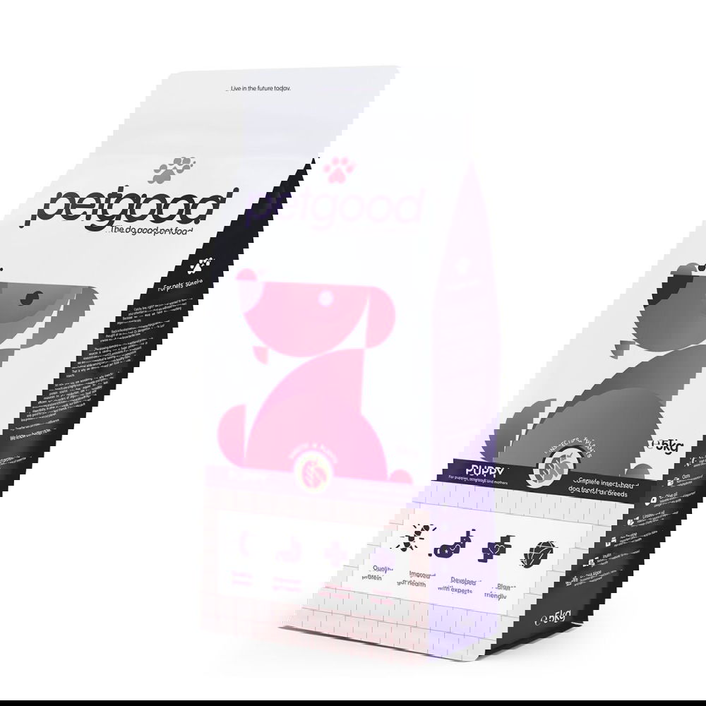 Petgood hyönteispohjainen premiumruoka pennulle (5 kg)