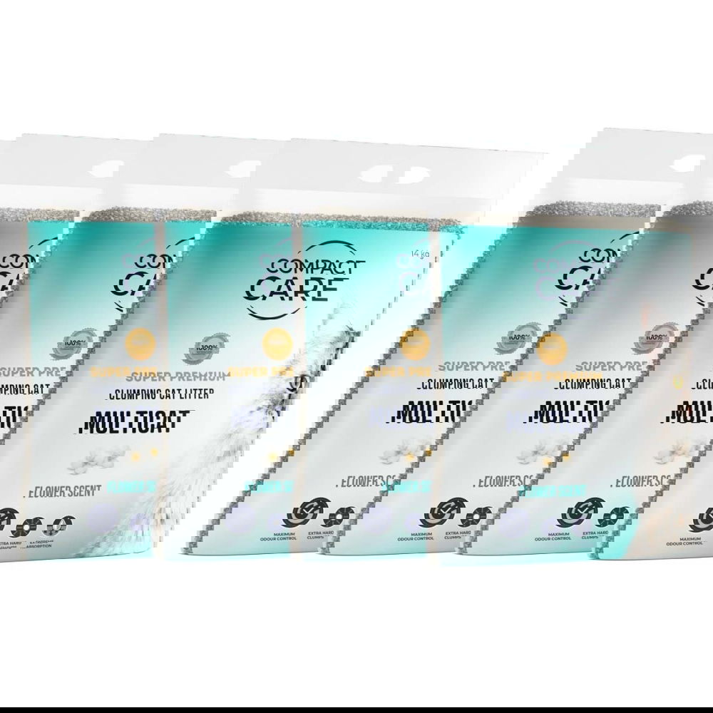 Compact Care Multicat Flower 4 x 14kg