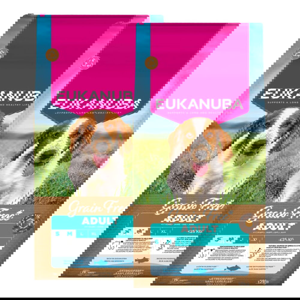 Eukanuba Grain Free Adult S/M 2 x 12kg