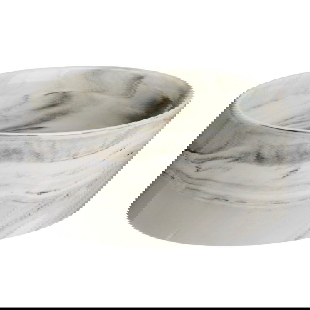 Keraaminen koirankuppi Basic Marble kermanvaalea (700 ml)