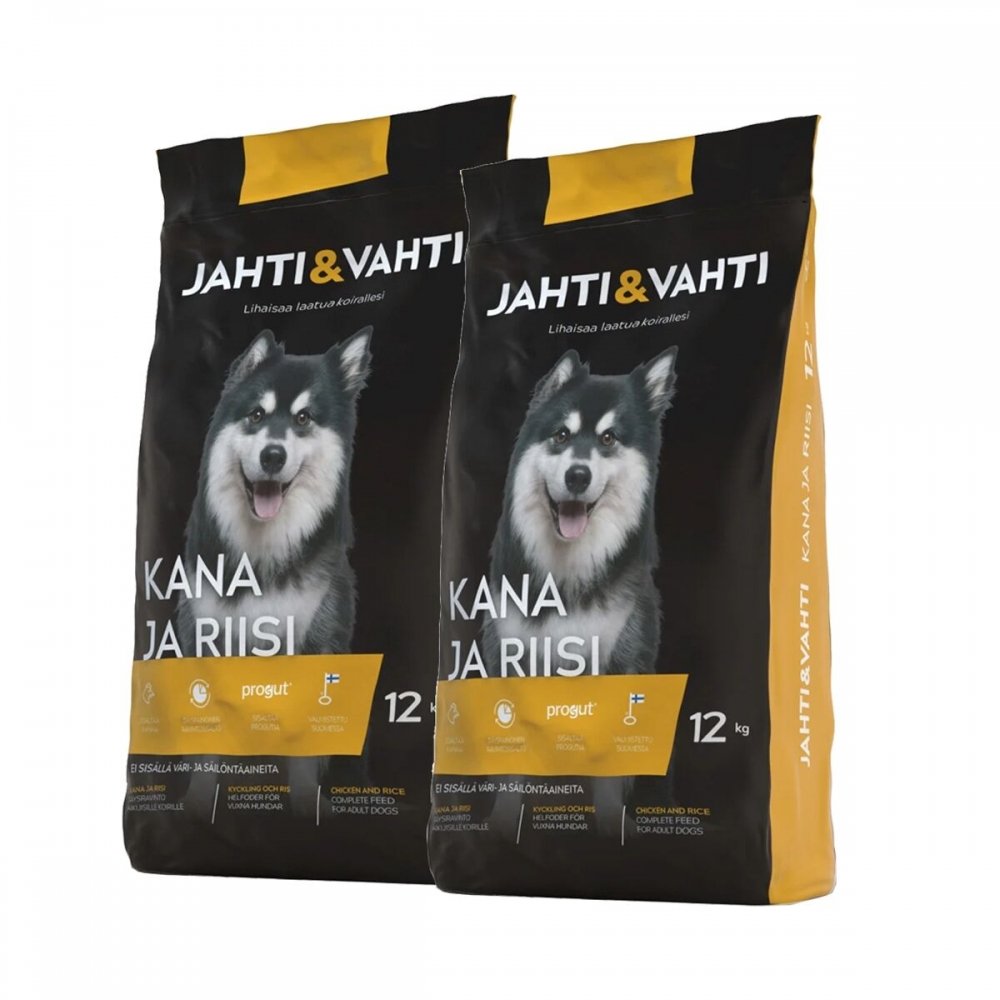 Jahti&Vahti Kana ja Riisi 2x12 kg