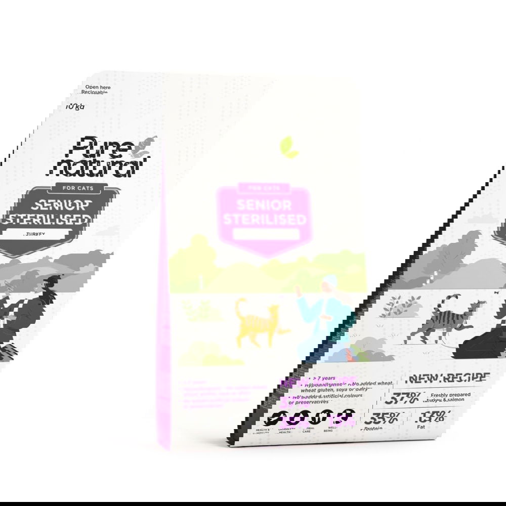 Purenatural Cat Senior Sterilised Turkey (10 kg)