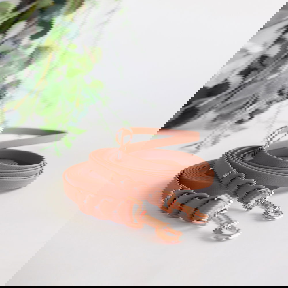 Tyylivoitto Braid hihna, konjakki/ruusukulta (16mm x 200cm)