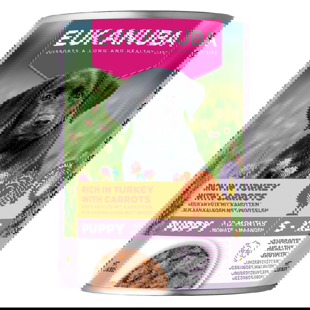 Eukanuba Dog Wet Puppy Turkey with Carrots 400g