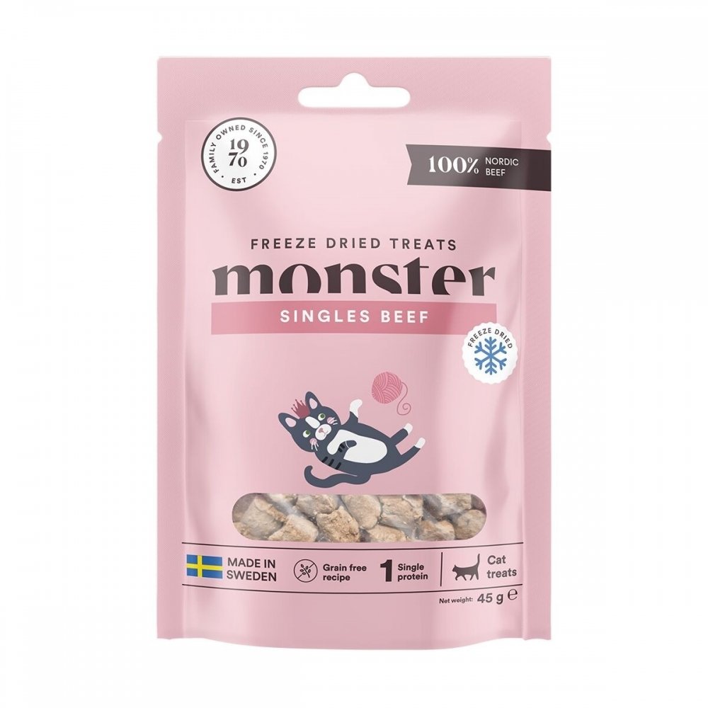 Monster Cat Treats Freeze dried, nauta