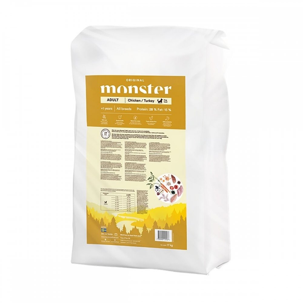 Monster Adult Kana & Kalkkuna (17 kg)