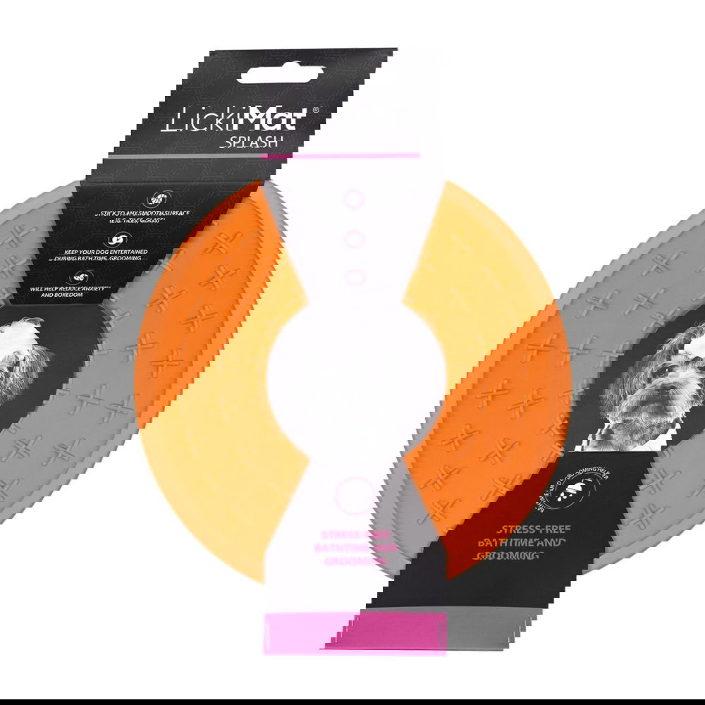 LickiMat Splash nuolumatto koiralle, oranssi
