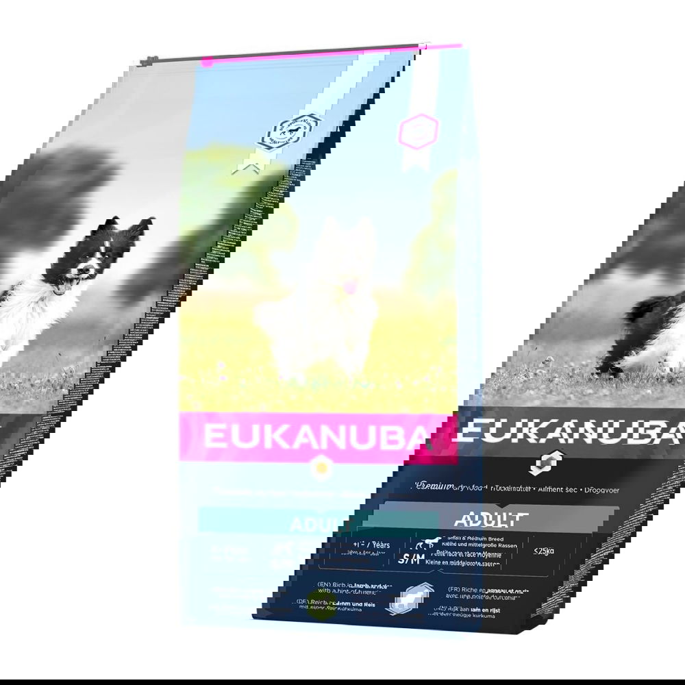 Eukanuba Adult Small & Medium Breed Lamb & Rice (12 kg)