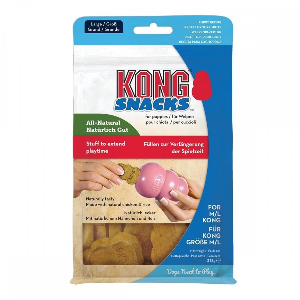 Koirankeksit Kong Snacks Puppy, kana