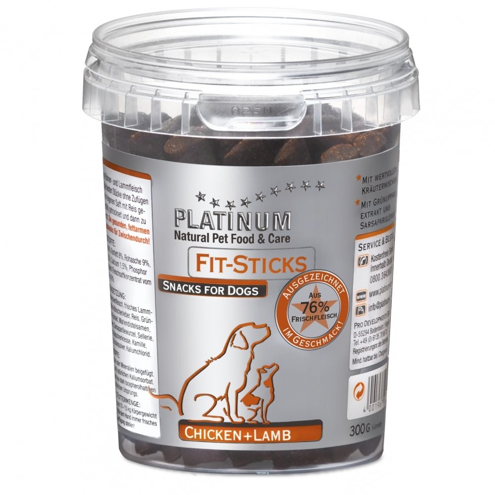 Platinum Fit Sticks Kana & lammas, 300g