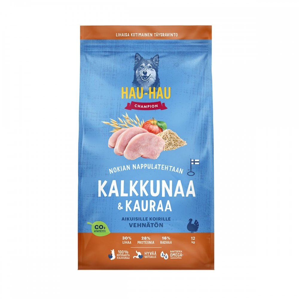 Hau-Hau Champion Kalkkuna ja kaura (12 kg)