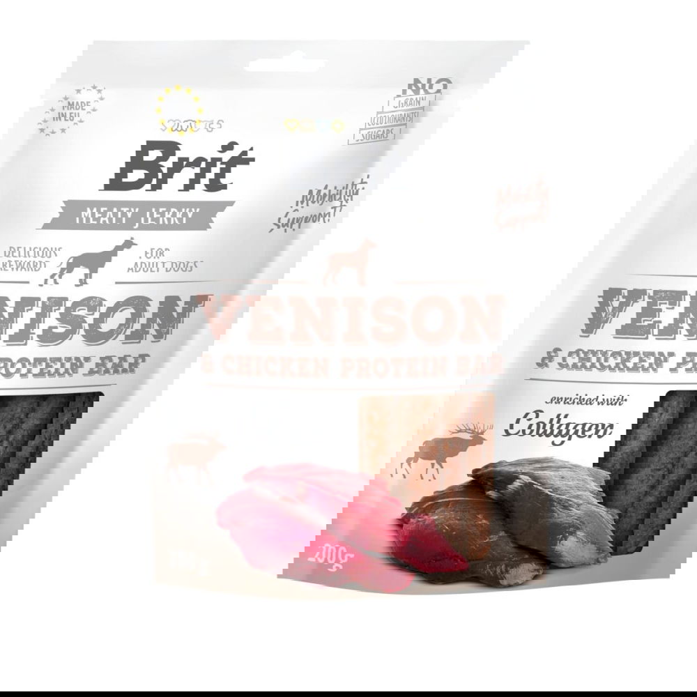 Brit Care Jerky Protein Bar peura (200 g)