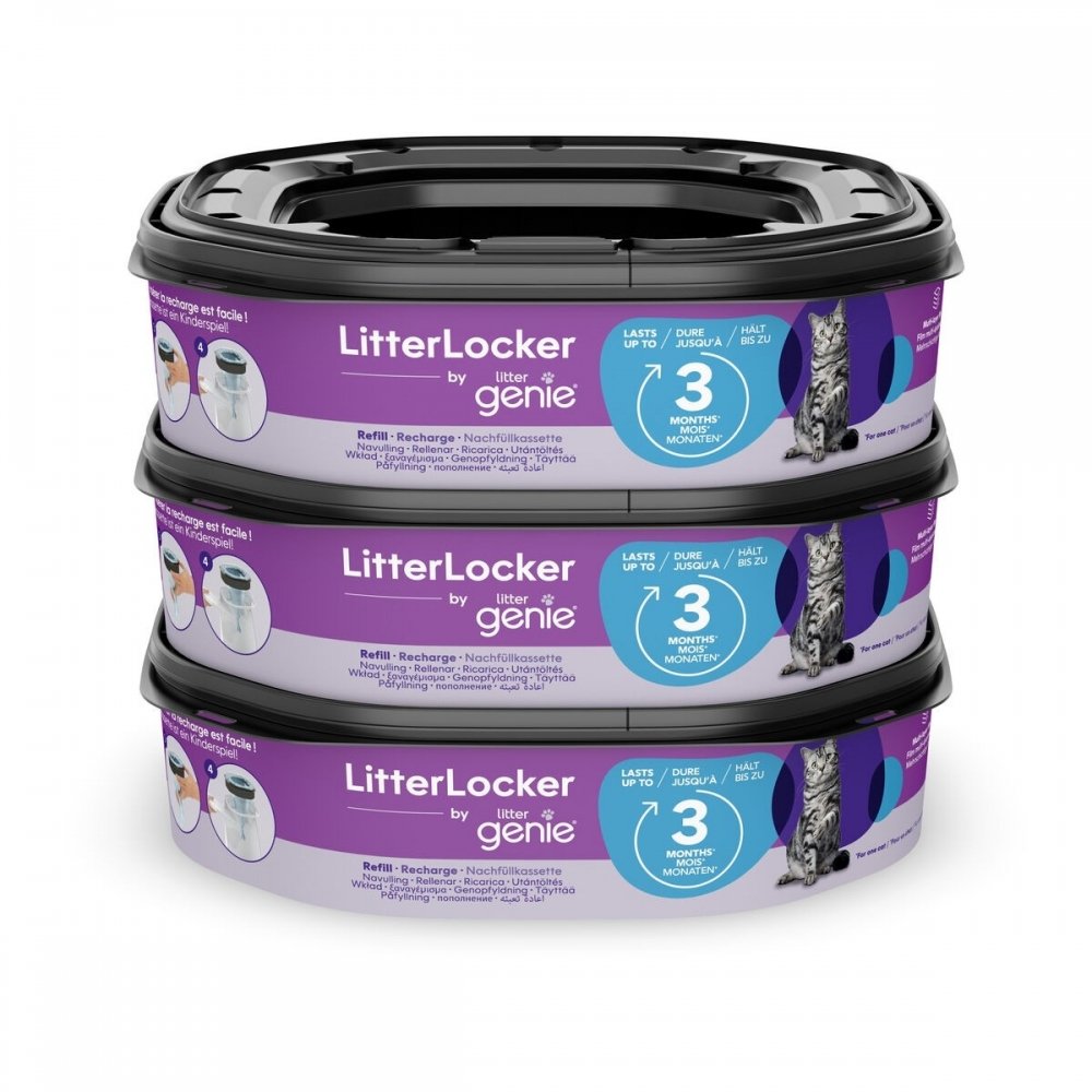 LitterLocker Genie Täyttörulla 6 m (3-pack)