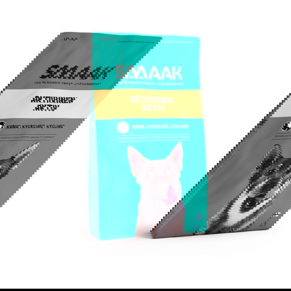 SMAAK aktiivisen koiran ruoka (10 kg)