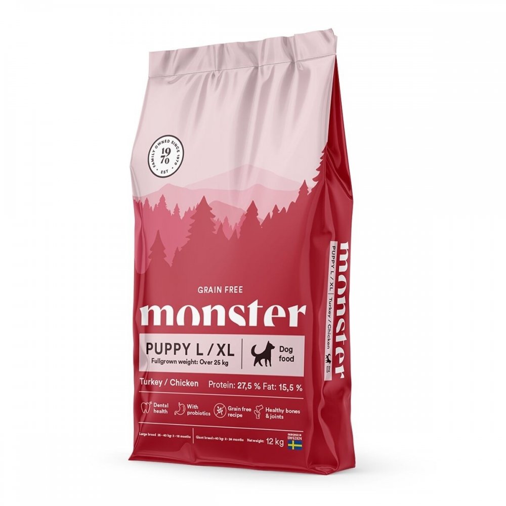 Monster Puppy Large Grain Free Kalkkuna&Kana (12 kg)